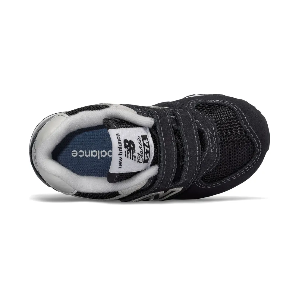 New Balance New Balance Kids’ Hook and Loop 574 Core Black/Grey (IV574GK)
