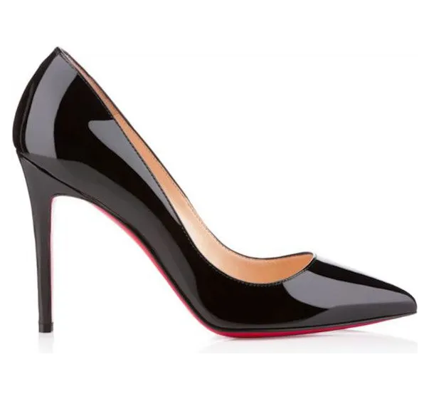 Christian Louboutin Pigalle 100mm Pump Black Patent Leather (3080680BK01)