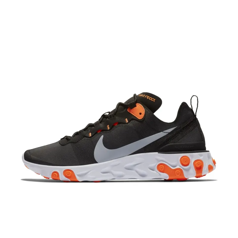 Nike React Element 55 Wolf Grey Orange (BQ6166-006)