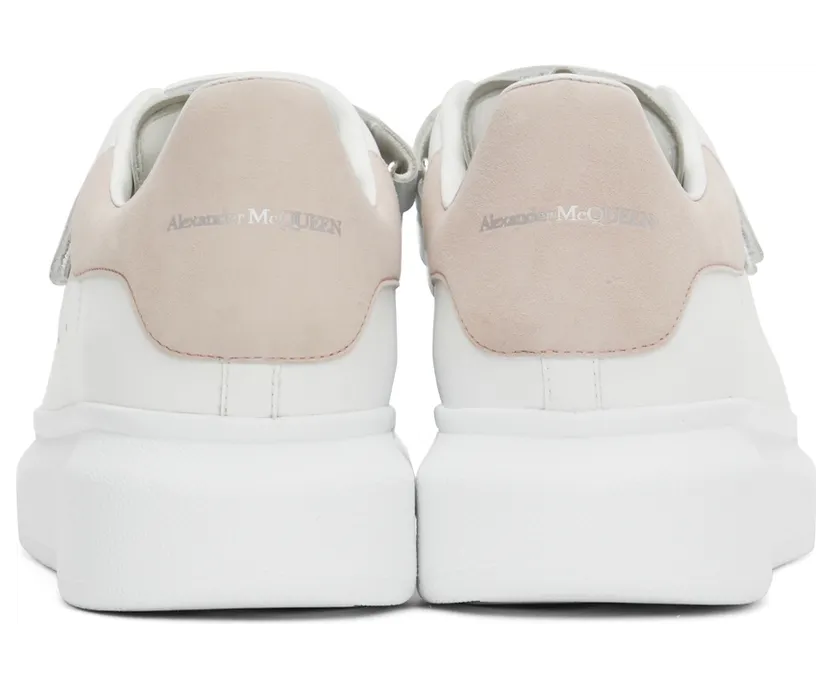Alexander McQueen White & Black Oversized Velcro Sneakers (697105WHGP7) (4)