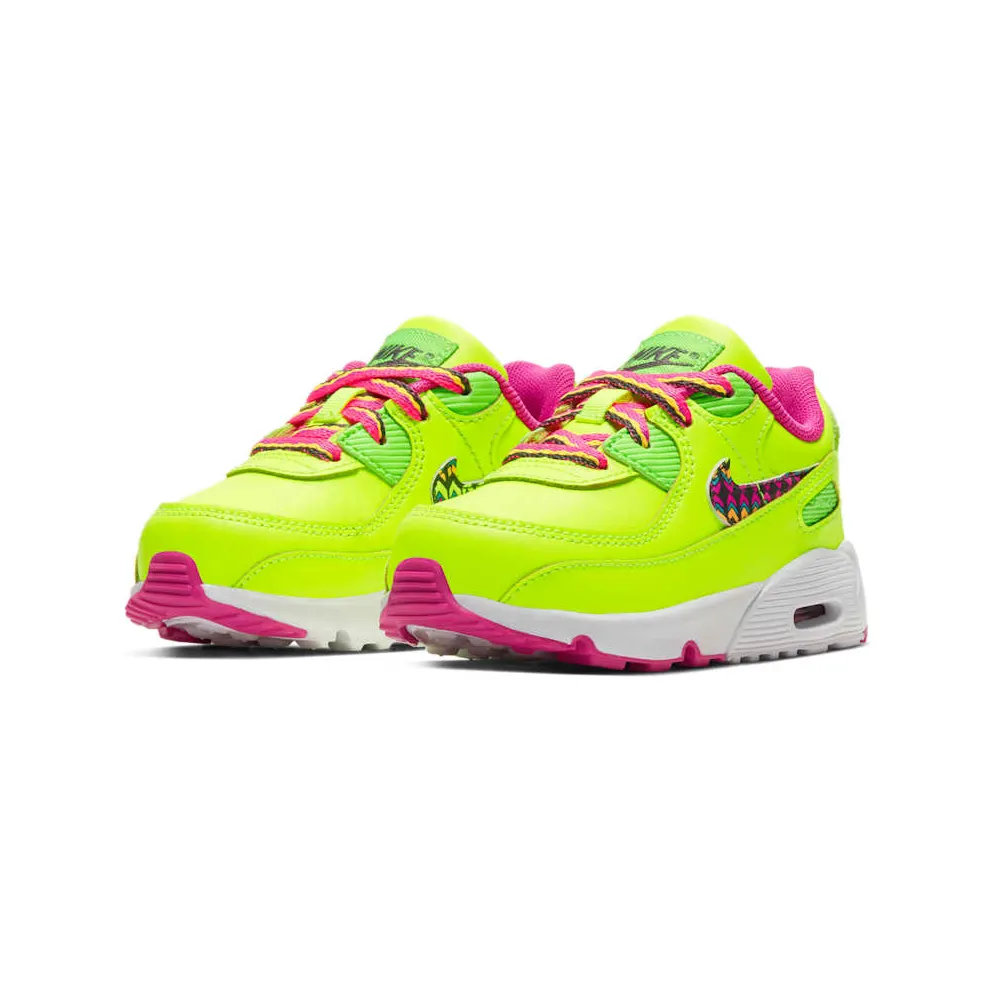 Nike Air Max 90 Volt Fire Pink Green Strike (TD) Volt/Fire Pink-Green Strike-Multi-Color (CW5798-700)