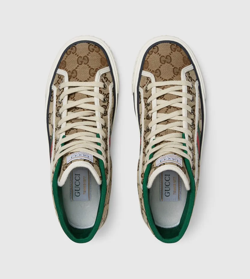 Gucci Tennis 1977 High Top GG (W) (627838 HVK70 9765) (4)