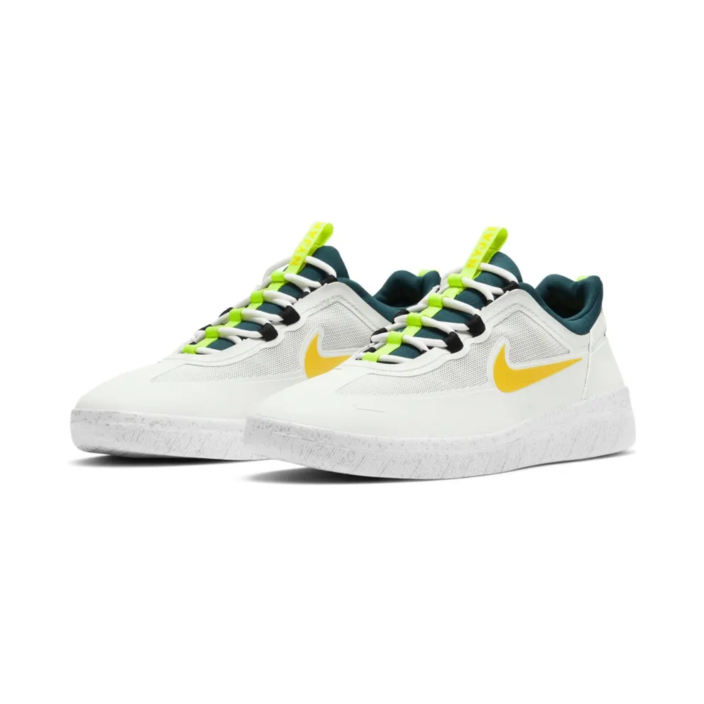 Nike SB Nyjah Free 2 “Summit White / Geode Teal / Black / University Gold” (BV2078-103)