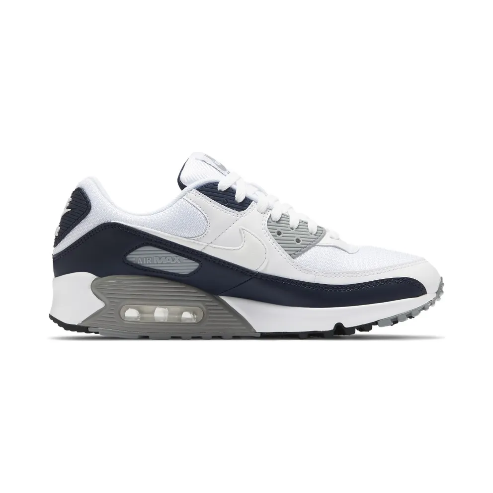 Nike Air Max 90 White Grey Obsidian White/Light Smoke Grey-Particle Grey-Obsidian (CT4352-100)