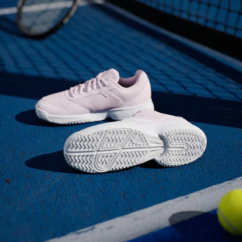 Adidas Courtflash Tennis Kids Distilled Pink / Cloud White / Cloud White (KK3866)