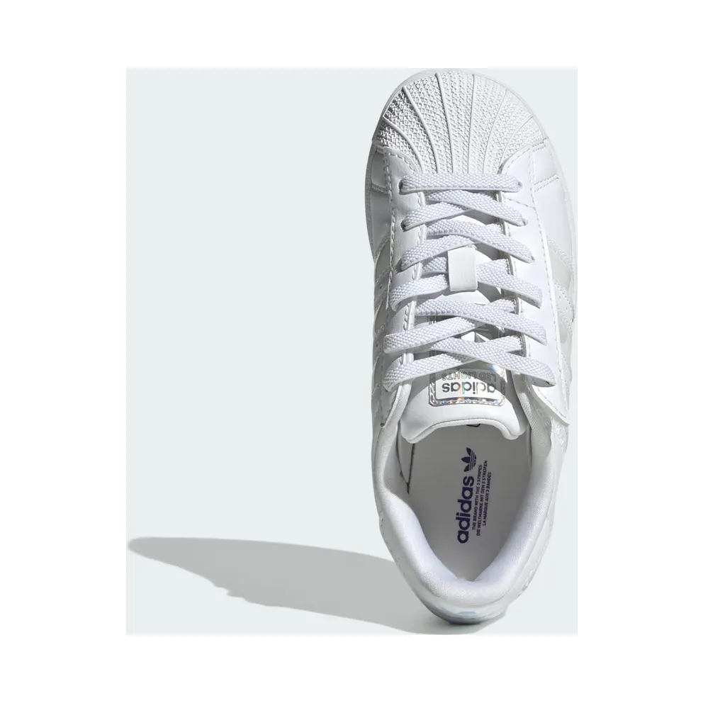 Adidas Superstar Led Lights Comfort Closure Elastic Lace Kids Cloud White / Cloud White / Cloud White (JQ6418)