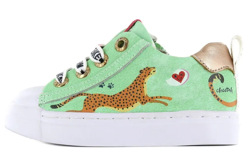 Shoesme sneaker green cheetah (SH21S002)