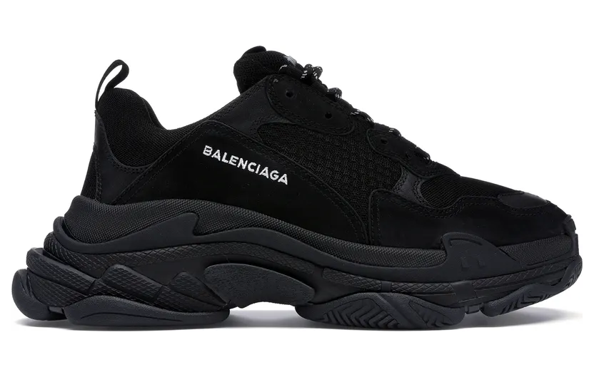 Balenciaga Triple S Triple Black 2018 Reissue Nondistressed (W)