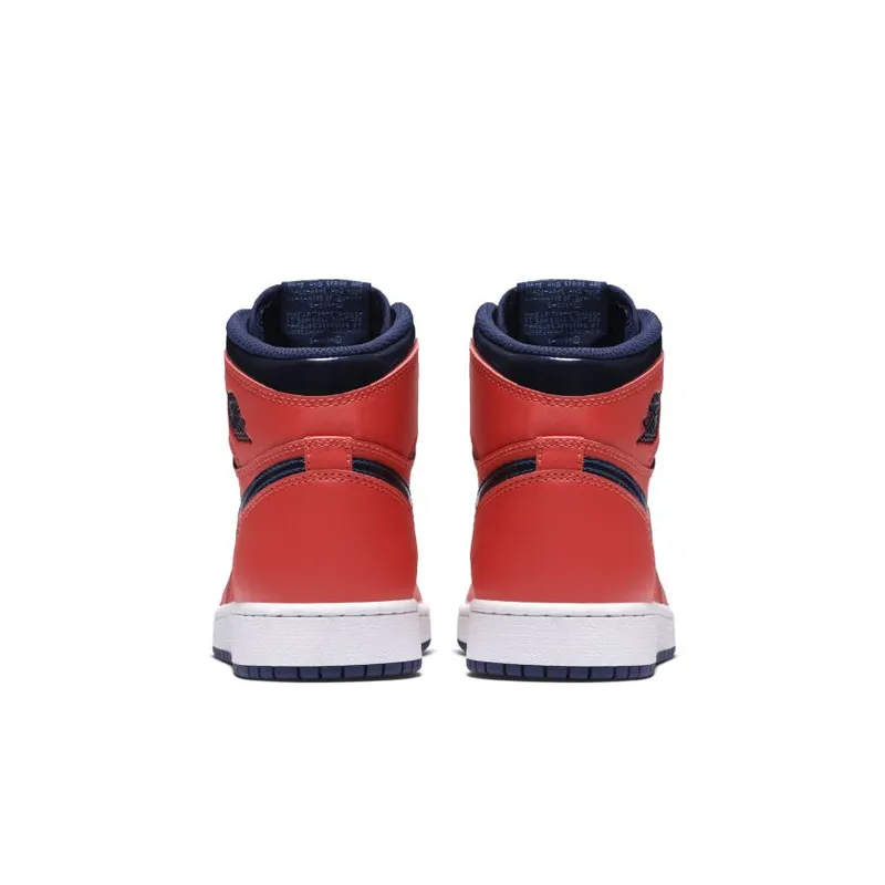 Jordan 1 Retro David Letterman (GS) Light Crimson/Midnight Navy-University Blue-White (575441-606)