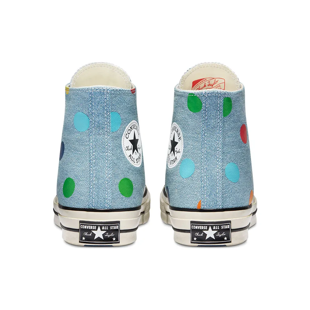 Converse Chuck Taylor All-Star 70s Hi Golf Wang Denim Polka Dots Blue/Egret-Black (170011C)