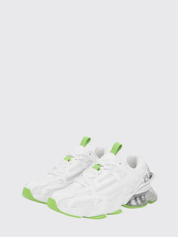 Plein Sport Runner PS Thunder Mix Low-Top Mesh Sneakers with Notched Sole White (SAESUSC0750STE003N0105)