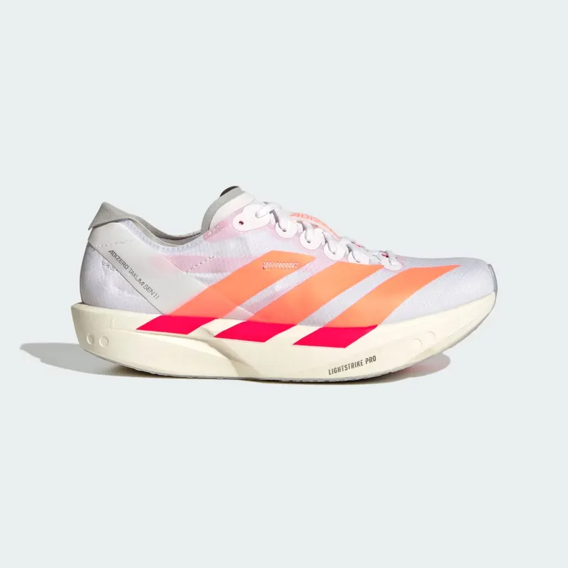 Adidas ADIZERO TAKUMI SEN 11 Cloud White / Beam Orange / Lucid Red (JQ0783)