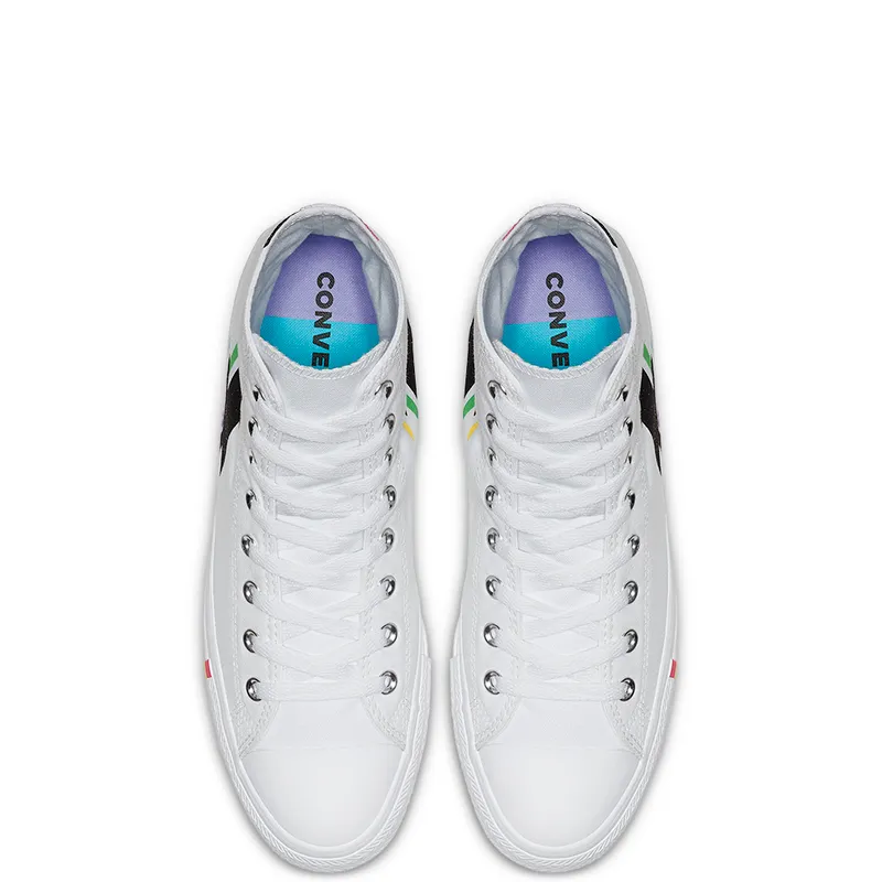 Converse Chuck Taylor All-Star Hi Pride White (2019) White/Black-Multi (165715C)
