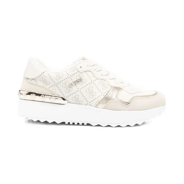 GUESS USA Sneakers met logopatroon – Beige (FLPVN5FAL12)