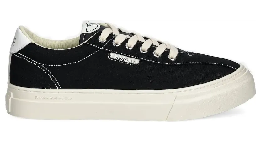 Stepney Workers Club Canvas-Sneakers mit Schnürung “Black” (YA21012)