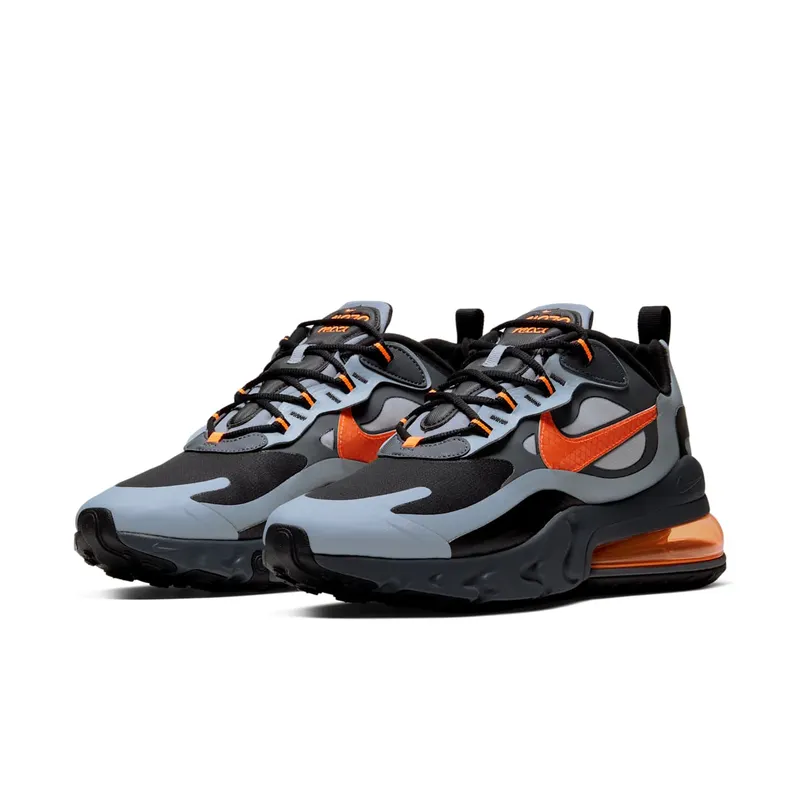 Nike Air Max 270 React Winter Wolf Grey Total Orange Wolf Grey/Black-Dark Grey-Total Orange (CD2049-006)