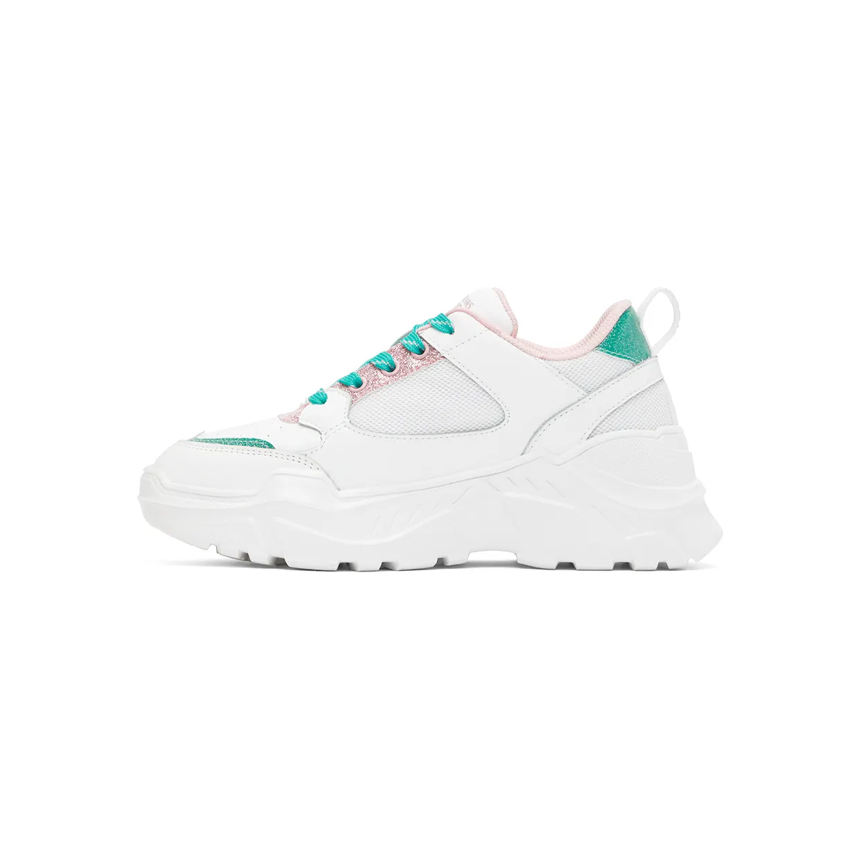 Versace Jeans Couture White Glitter Speedtrack Sneakers (E72VA3SC2EZS241) (3)