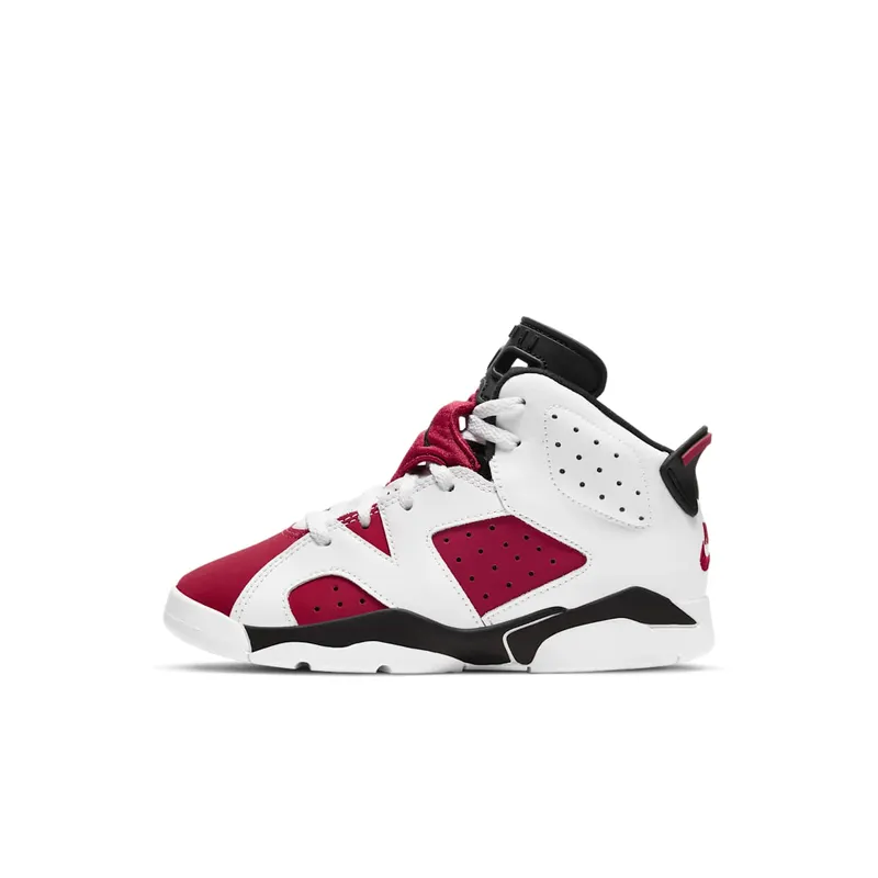 Jordan 6 Retro Carmine 2021 (PS) White/Black-Carmine (384666-106)