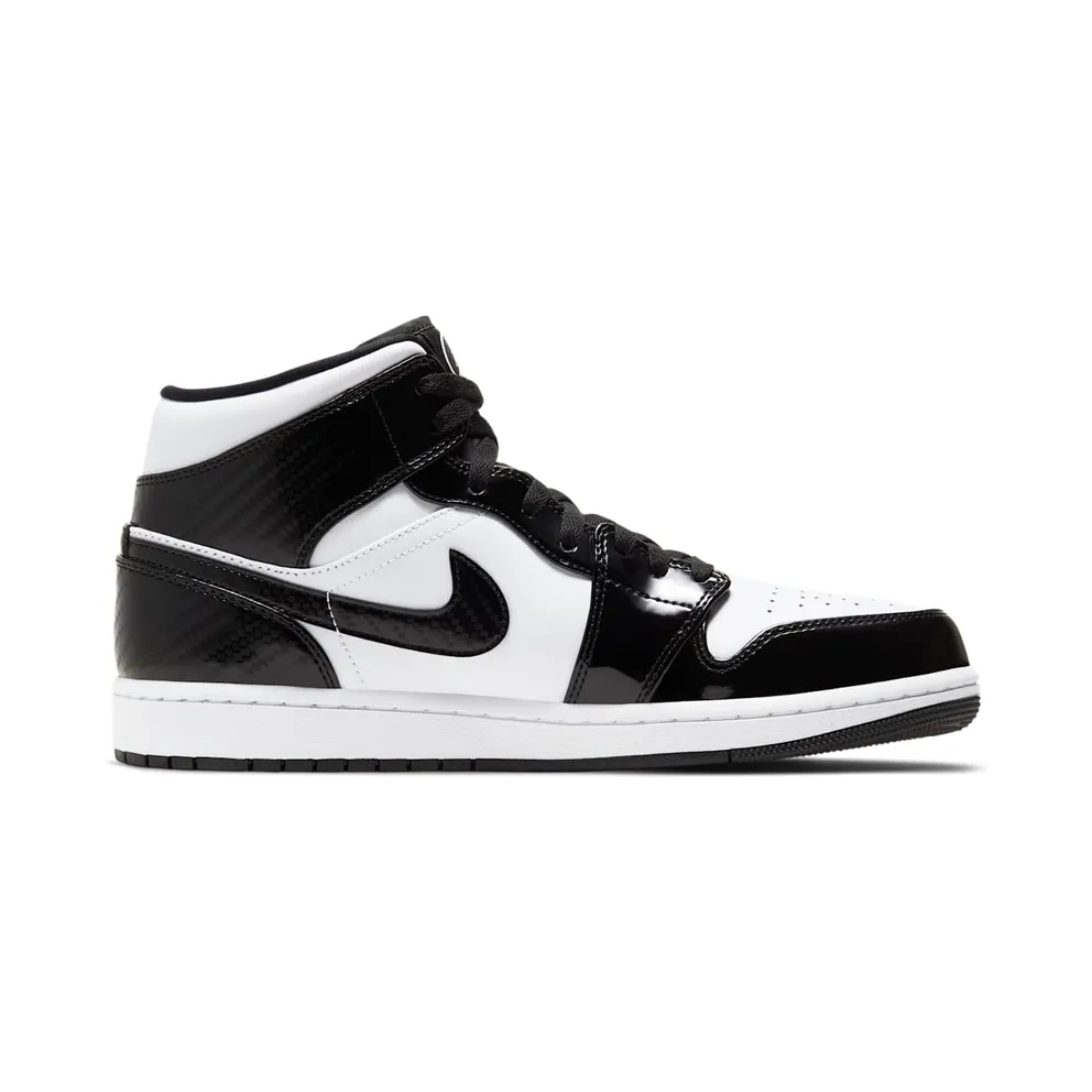 Jordan 1 Mid Carbon Fiber Black/White-Black (DD1649-001)