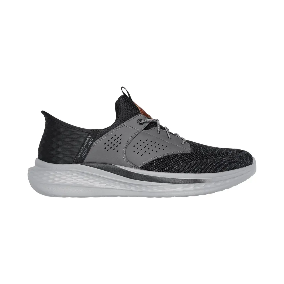 Skechers Slip-ins Relaxed Fit: Slade – Caster Sneaker Schwarz/Grau