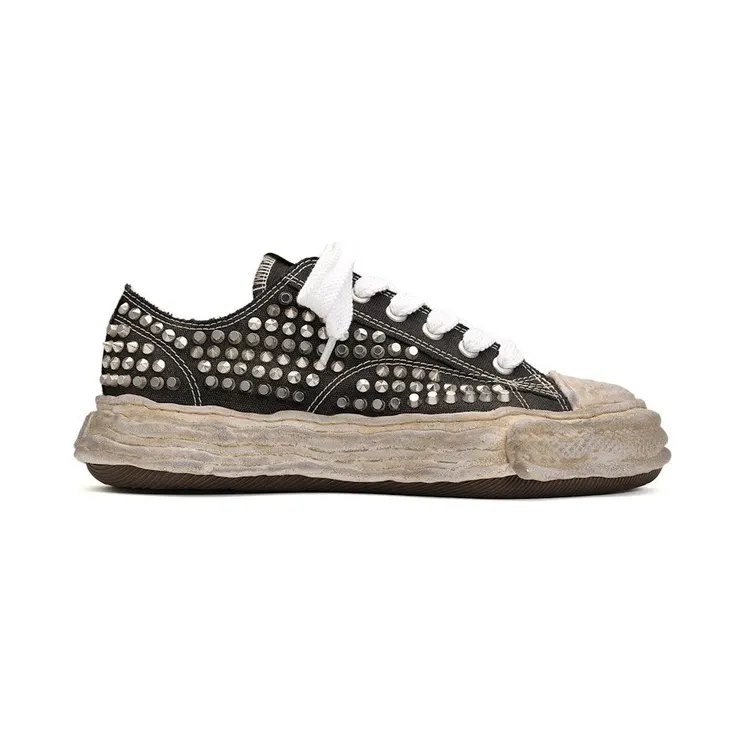 Maison Mihara Yasuhiro Peterson 23 OG Sole Studded Canvas Low Black (A13FW715-BLK)