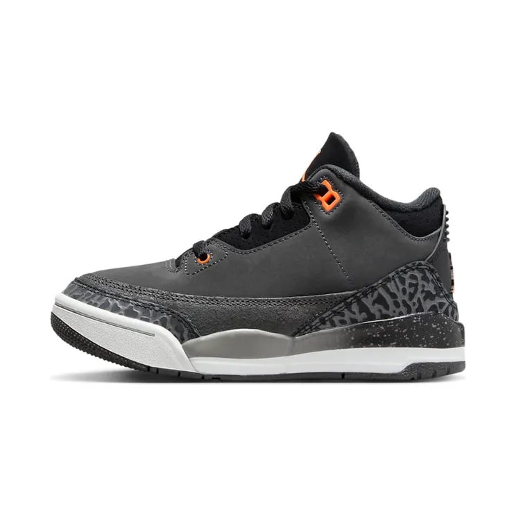 Air Jordan 3 PS Fear Pack “Night Stadium / Black / Flat Pewter / Total Orange” (DM0966-080)