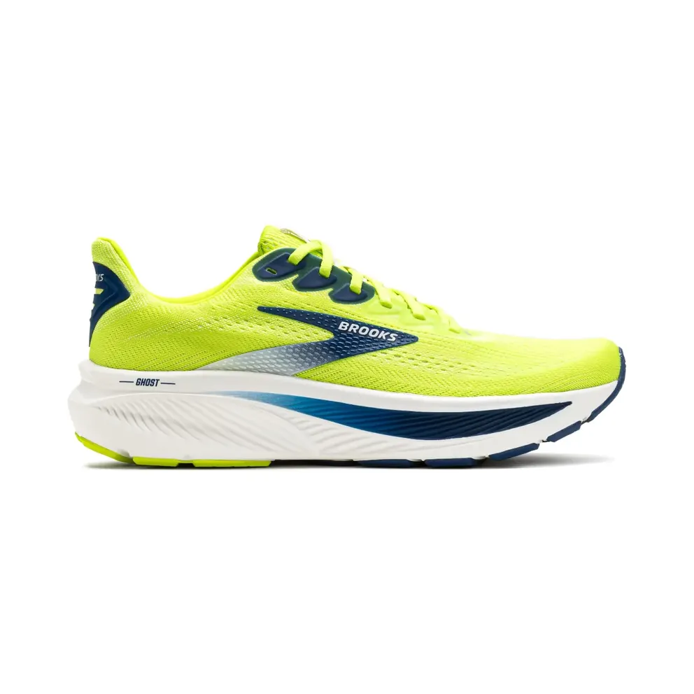 Brooks Ghost Acid Lime / Navy / White (110442-1D-325)