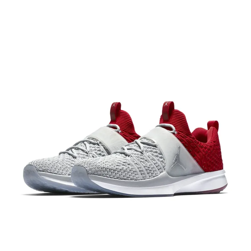 Jordan Trainer 2 Flyknit Wolf Grey Gym Red Wolf Grey/Metallic Silver-Gym Red (921210-004)