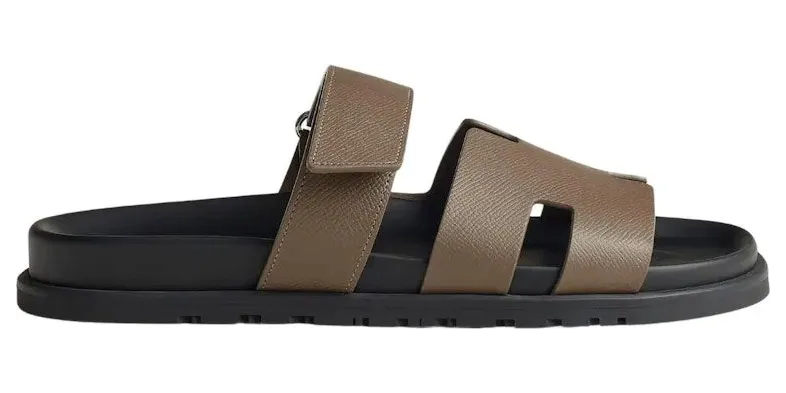 Hermes Chypre Sandal Brown Leather (H222857Z-HX3)
