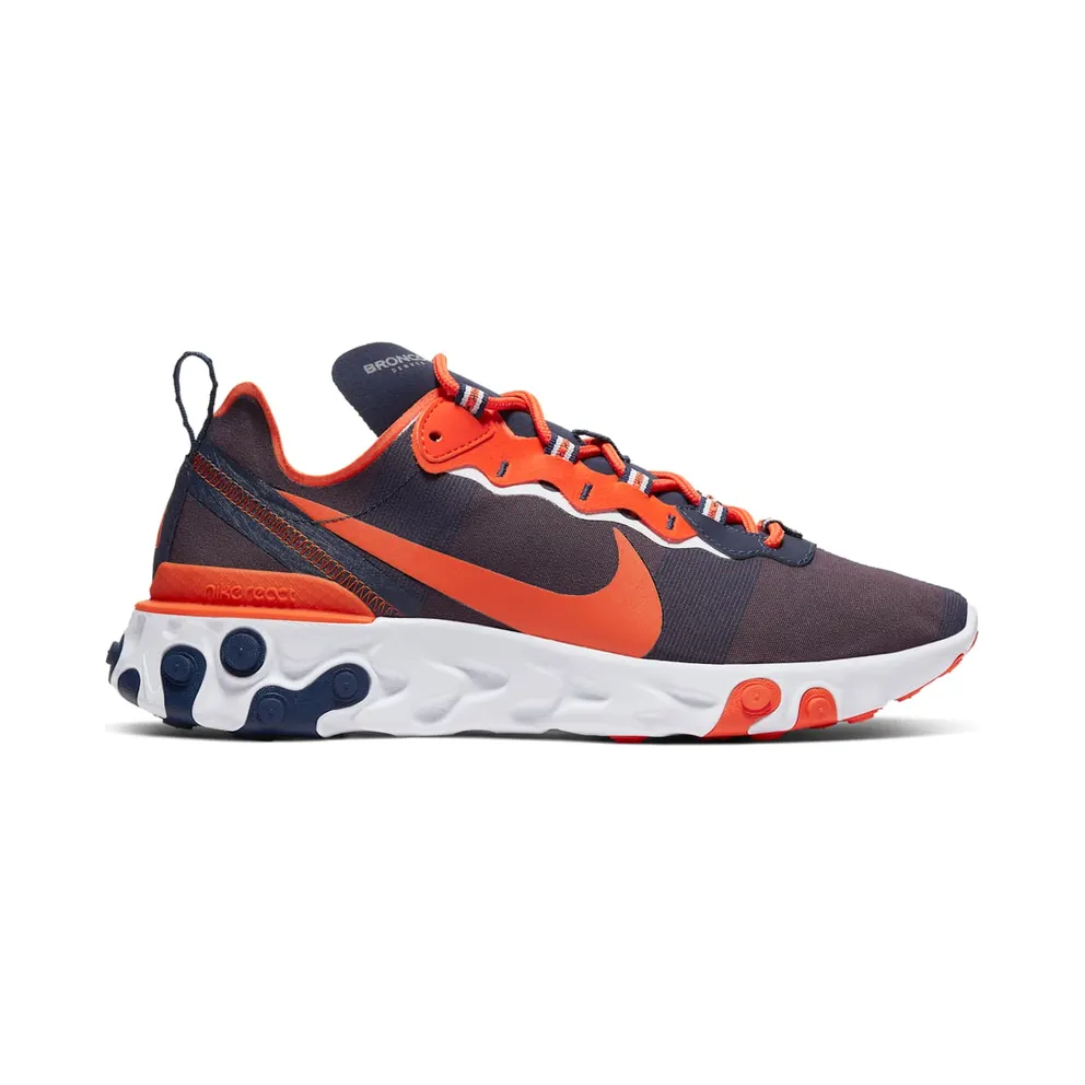 Nike React Element 55 Denver Broncos College Navy/White-Brilliant Orange (CK4869-400)