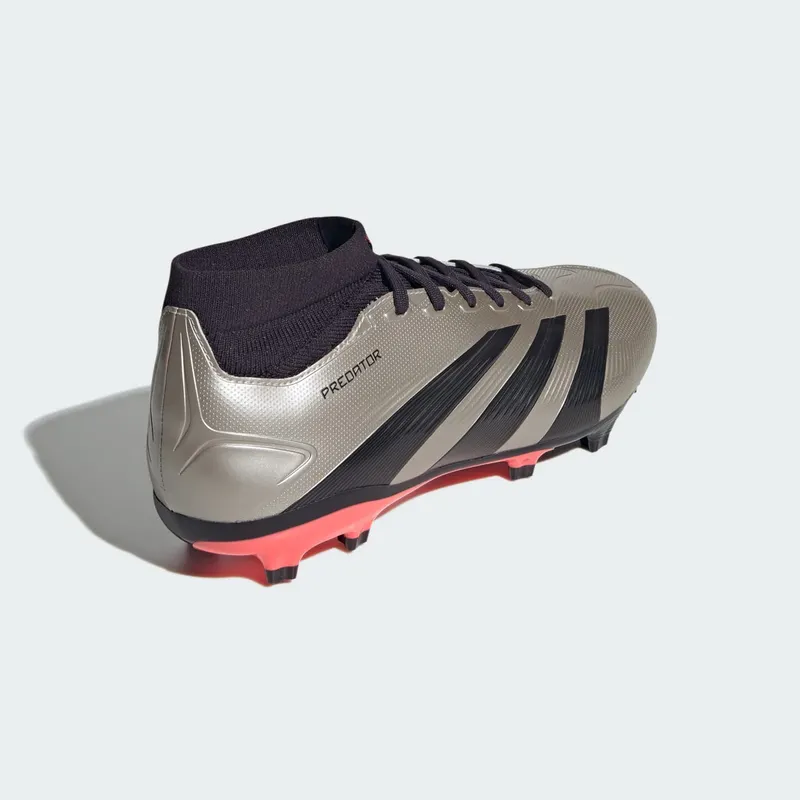 adidas Predator League Mid FG Platinum Metallic Aurora Black Turbo (IF6340)