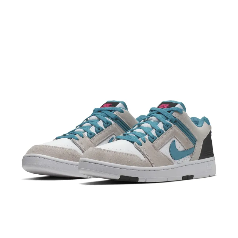 Nike  SB Air Force 2 Low South Beach White/Teal Nebula-Black-Pink Flash (AO0300-101)