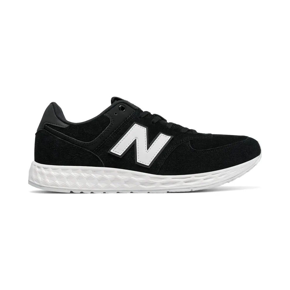 New Balance 574 Fresh Foam Suede Black White Black/White (MFL574FC)