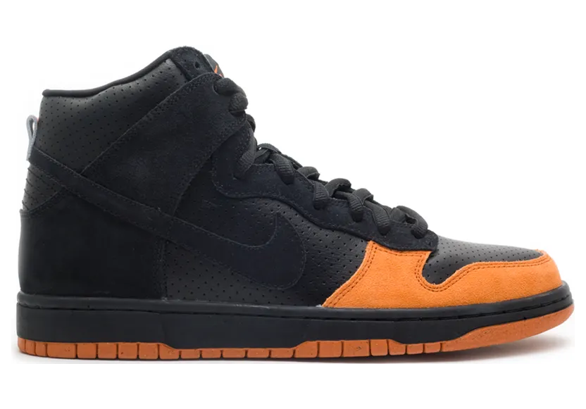 Nike SB Dunk High Black Solar Orange