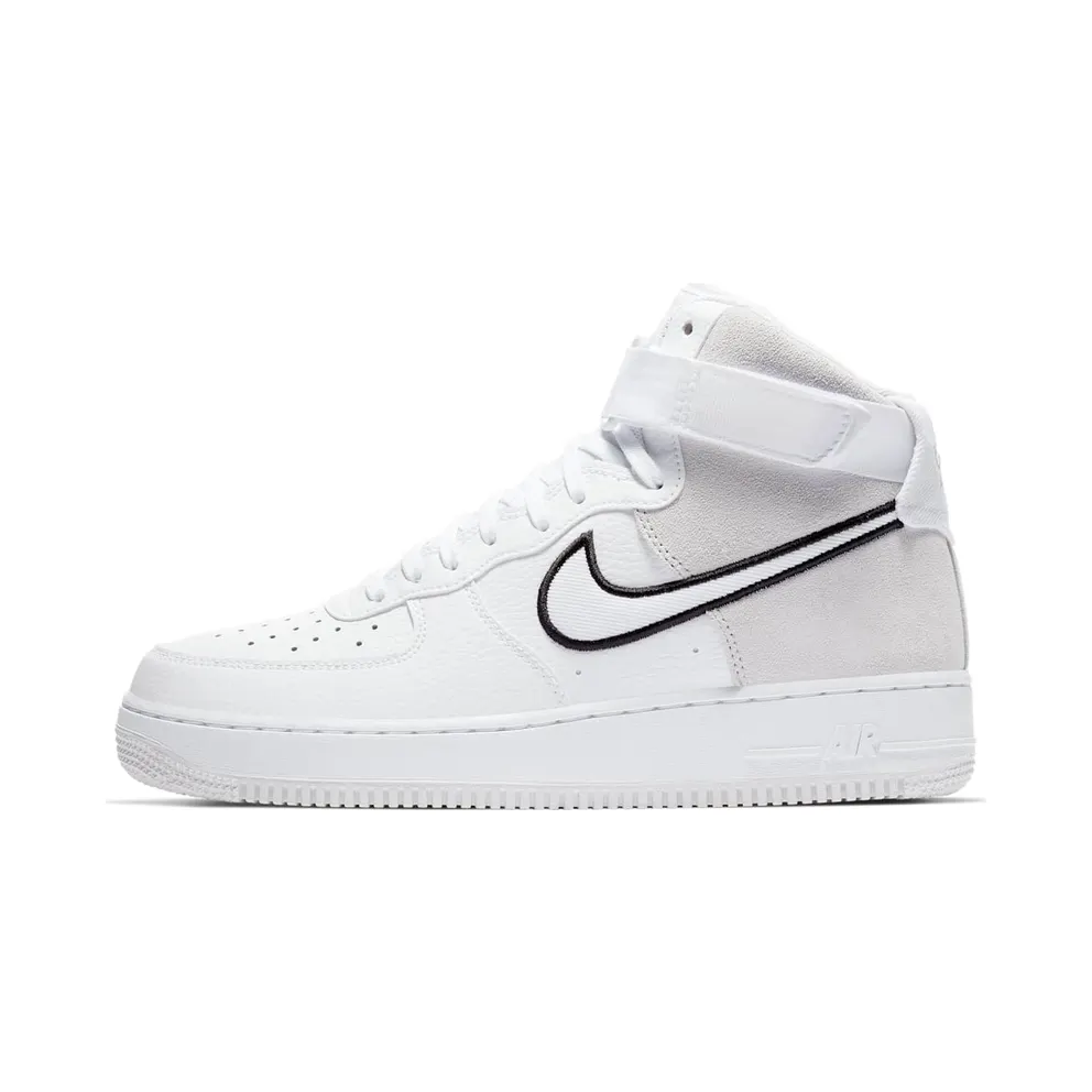Nike Air Force 1 High White Vast Grey Black (AO2442-100)