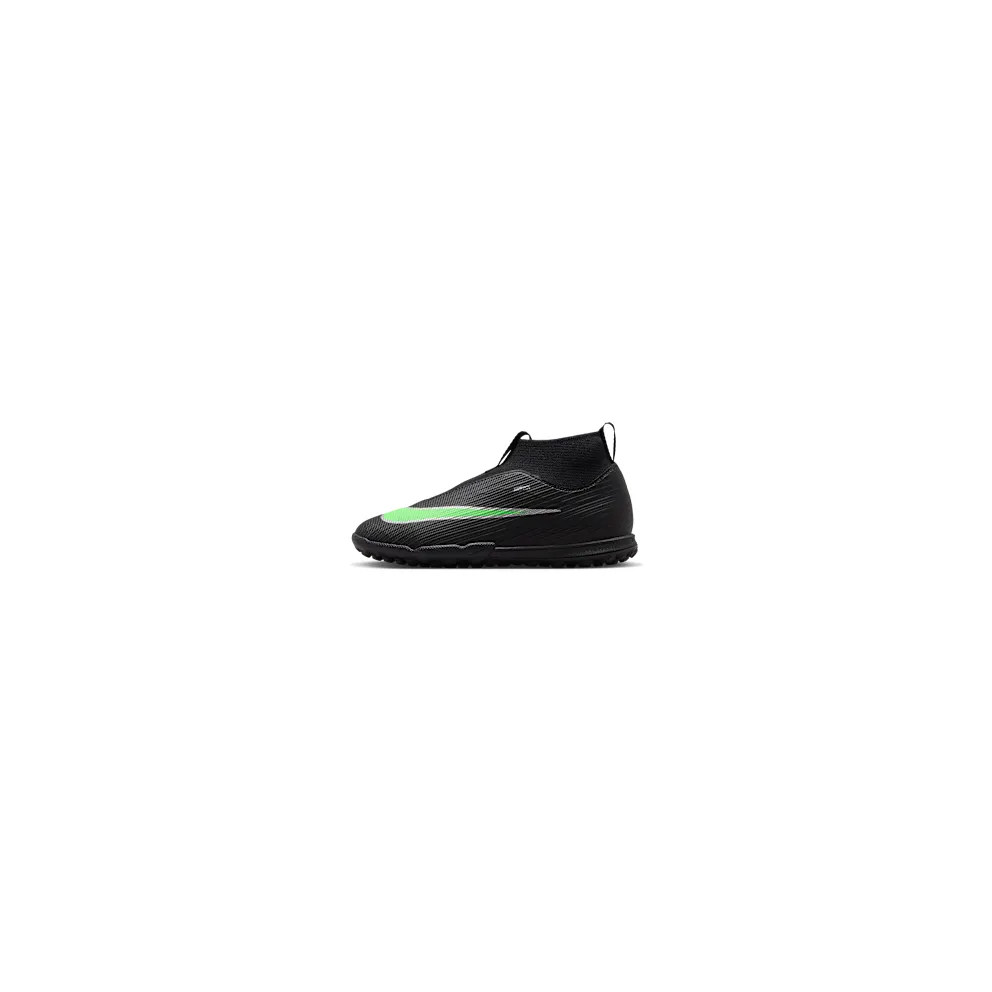 Nike Jr. Mercurial Superfly 11 Academy ‘ Multi-Ground High-Top “Black/Black/Illusion Green” (IO1497-001)