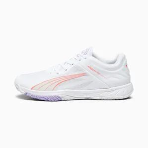 Puma Accelerate Turbo W+ zaalschoenen Wit/Roze/Grijs (107474-01)