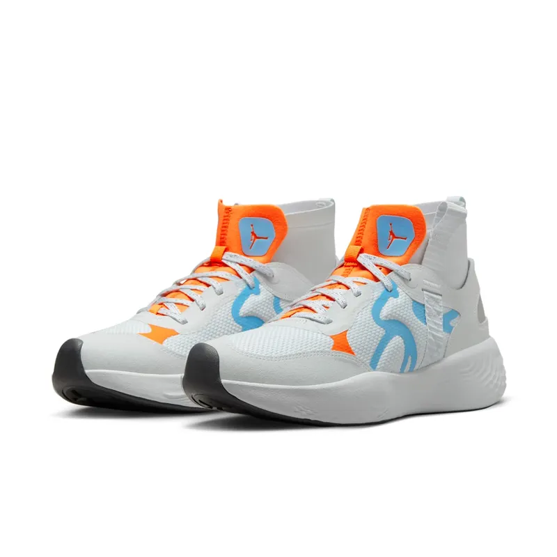Jordan Delta 3 Mid Pure Platinum Chambray Total Orange (DR7614-004)
