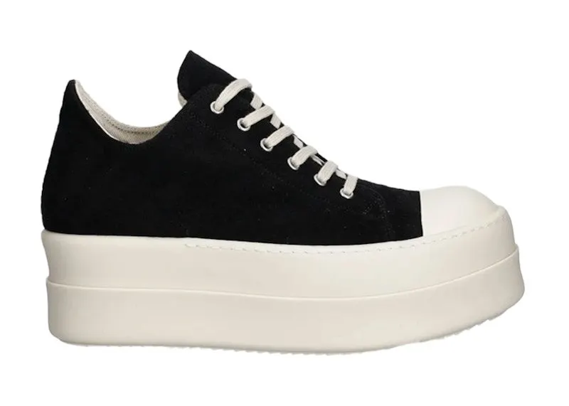 Rick Owens DRKSHDW Double Bumper Low Black Milk Fleece (DU02E7832-BMO-71645)