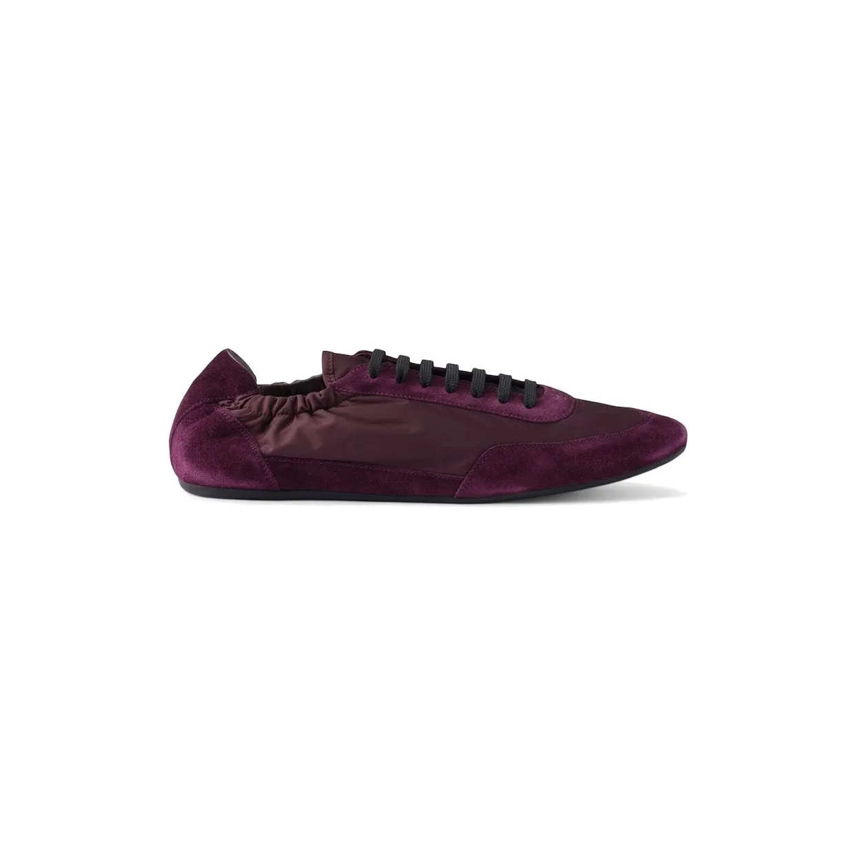 Prada Collapse Sneakers Re-Nylon Suede Elasticized Burgundy (2EG479_D7C_F0007_F_G001)