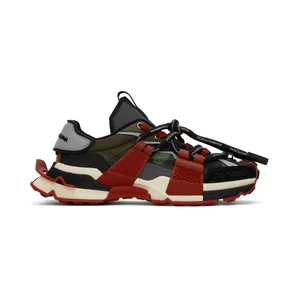 Dolce & Gabbana Red & Green Militare Space Sneakers (CS1963 AQ717)
