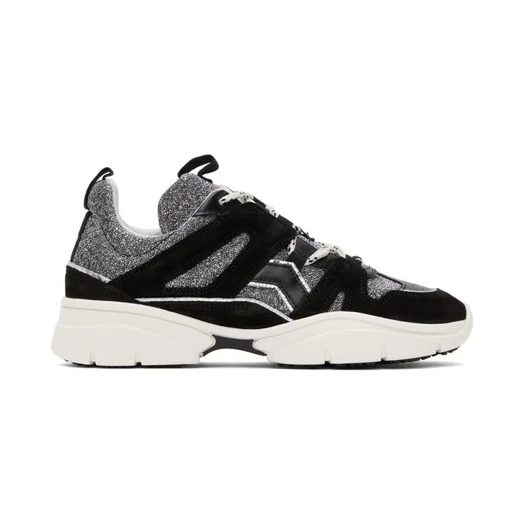 Isabel Marant Lurex & Suede Kindsay Sneakers (21HBK0052-21H019S)