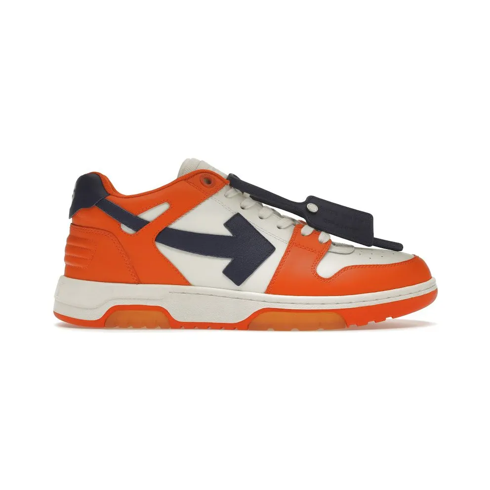 OFF-WHITE Out Of Office OOO Low Tops White Orange Blue (OMIA189F21LEA0022045)