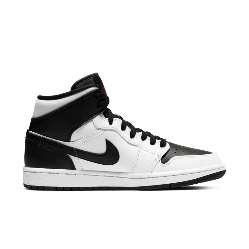 Jordan 1 Mid Reverse Black Toe (W) White/Gym Red-Black (BQ6472-101)