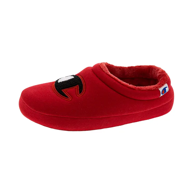 Champion Shuffle Slippers GS “Scarlet / Black” (CP100371Y)