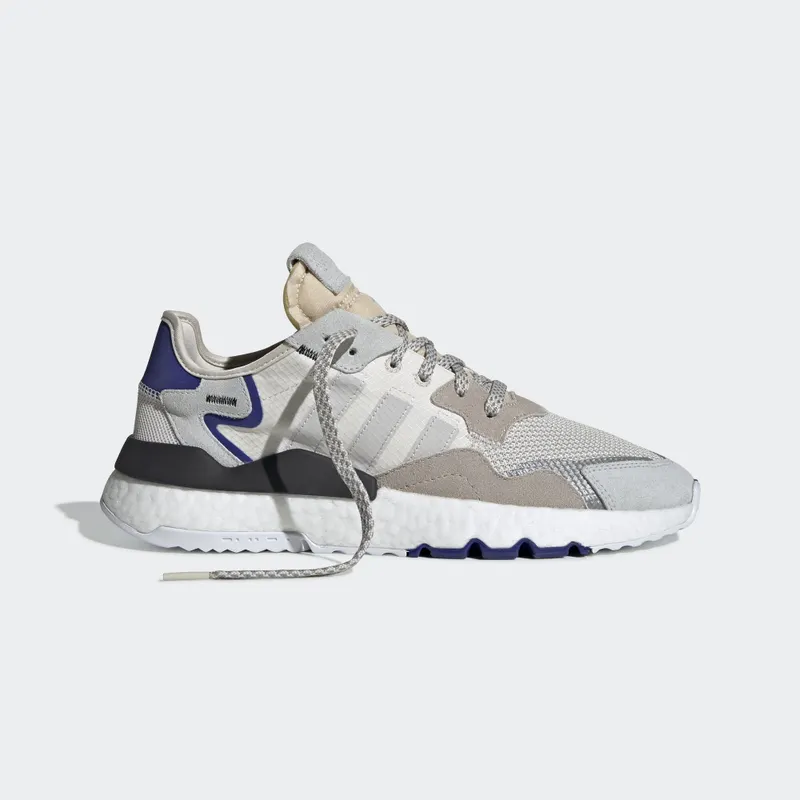 adidas Nite Jogger Grey One Active Blue Raw White/Grey One/Active Blue (F34124)