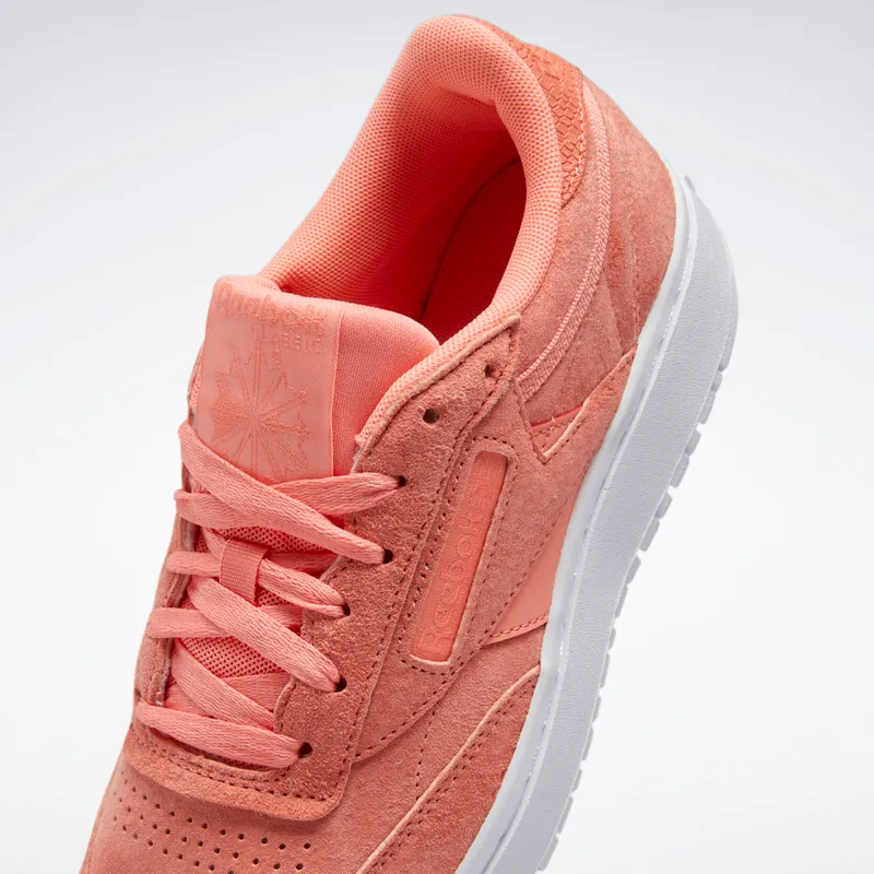 Reebok CLUB C DOUBLE Twisted Coral / Twisted Coral / White