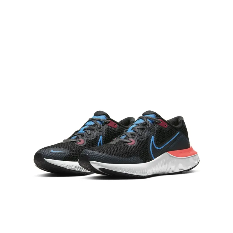 Nike Renew Run Black Laser Blue (GS) Black/Laser Crimson/Dark Smoke (CT1430-090)