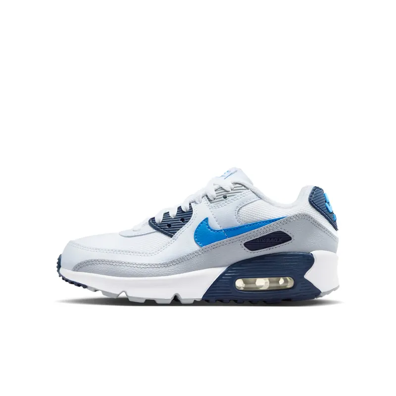 Nike Air Max 90 White/Midnight Navy/Football Grey/Blue Crystal (IQ0098-103)