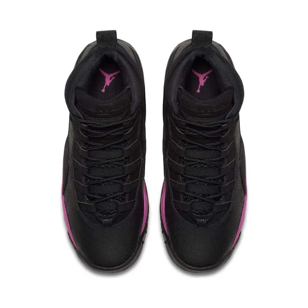 Jordan 10 Retro Black Fuchsia Black (GS) Black/Fuchsia Blast-Black (487211-017)